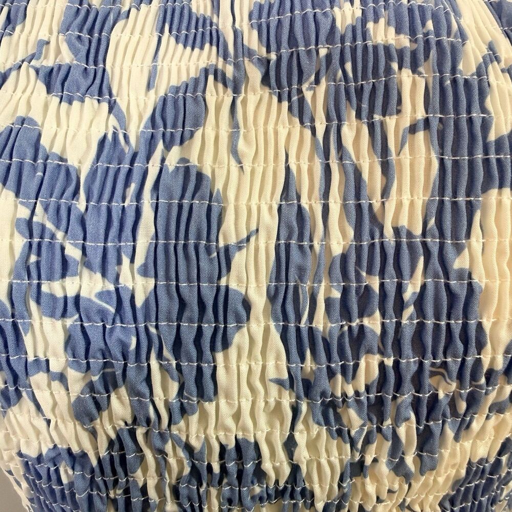 Sndys Renee Midi Dress Blueprint M Nwt Recycled Paper Resortwear Vacation Summer — image 7 of 8